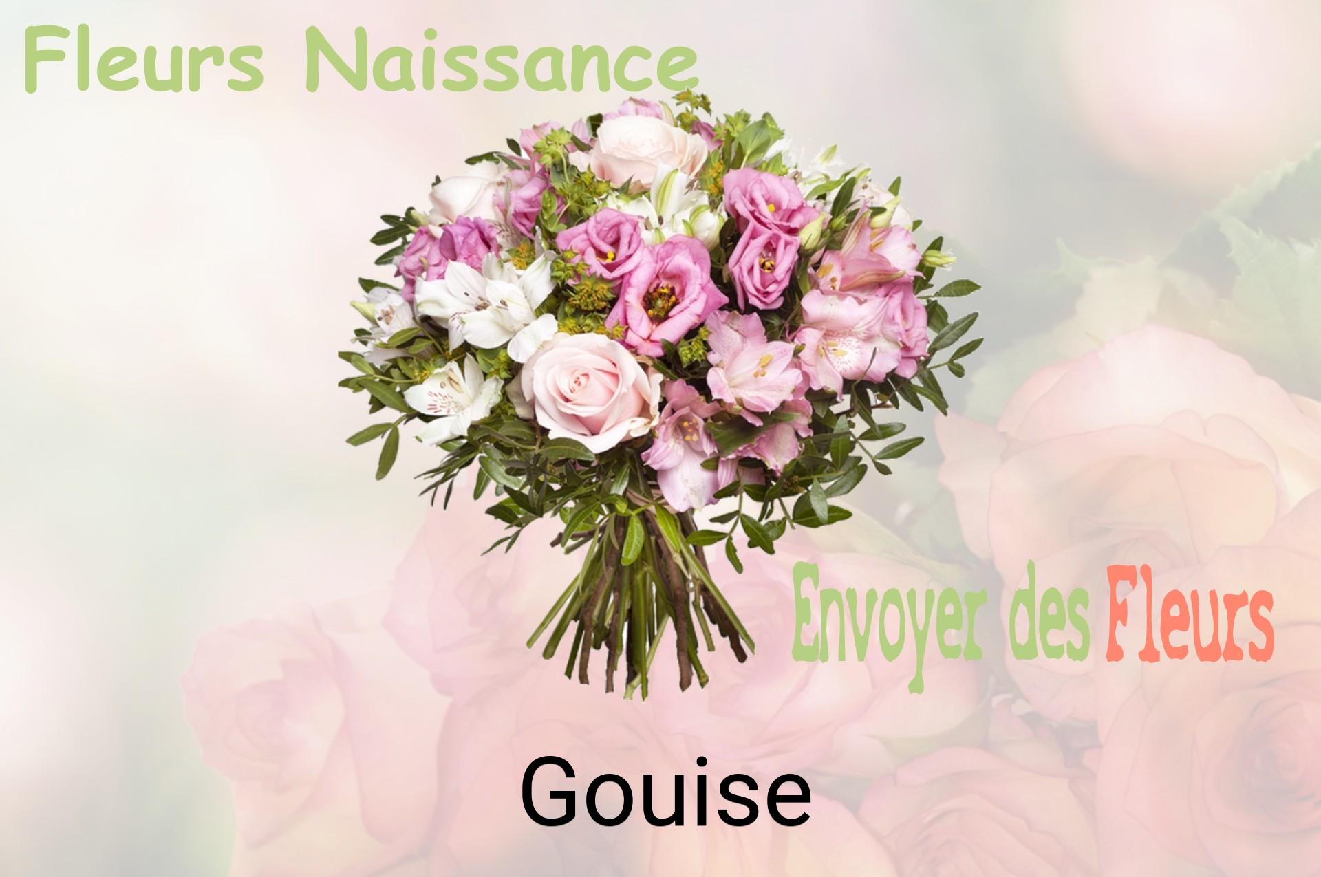 Bouquet de fleurs de naissance livré à Gouise